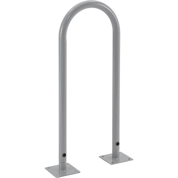 Global Industrial U-Rack Bike Rack, 2-Bike Capacity, Flange Mount, Gray 670351MGY - main